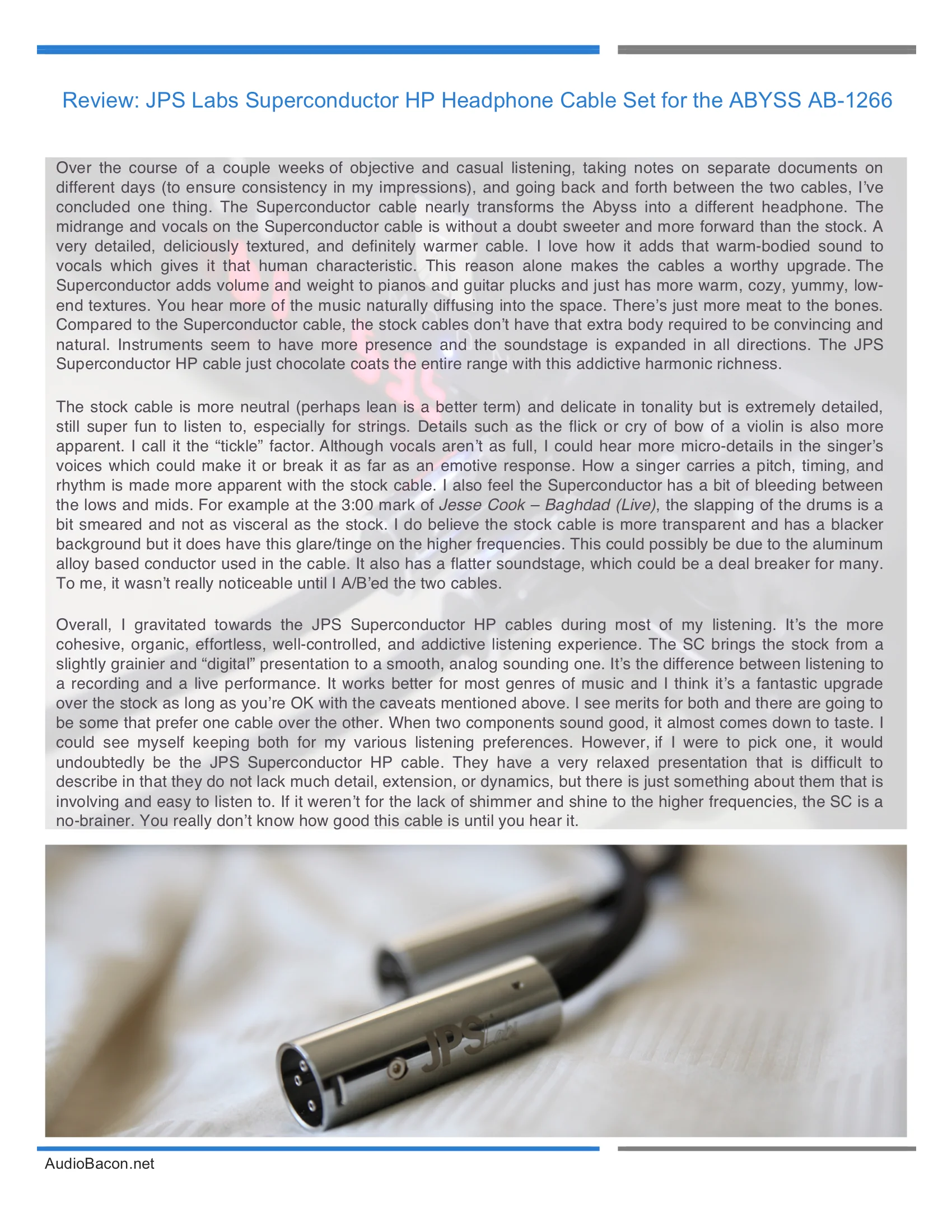 Superconductor HP upgrade cables for ABYSS AB1266 - Image 3